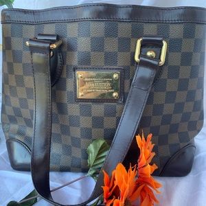 Auth LOUIS VUITTON Damier Hampstead MM